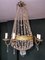Louis XVI Style Hot Air Balloon Chandelier in Lead Crystal and Gilded Brass 2