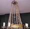 Louis XVI Style Hot Air Balloon Chandelier in Lead Crystal and Gilded Brass 9