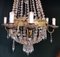 Louis XVI Style Hot Air Balloon Chandelier in Lead Crystal and Gilded Brass 5