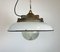 Industrial Factory Pendant Lamp in Cast Iron and Grey Enamel from Zaos, 1960s 2