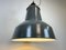 Large Industrial Factory Lamp in Grey Enamel from Elektrosvit, 1960s, Image 14