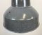 Lámpara de fábrica industrial grande de esmalte gris de Elektrosvit, años 60, Imagen 5