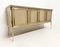 Colored Glass and Brass Sideboard, 1970s 5