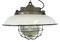 Industrial Factory Cage Pendant Lamp in Cast Iron and Grey Enamel from Zaos, 1960s, Image 1