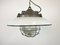 Industrial Factory Cage Pendant Lamp in Cast Iron and Grey Enamel from Zaos, 1960s, Image 2