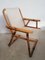 Bamboo & Fabric Folding Chair, 1960s 1