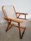 Bamboo & Fabric Folding Chair, 1960s, Image 1