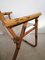 Bamboo & Fabric Folding Chair, 1960s, Image 3