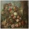 Blumen und Ruinen Gemälde, Italienische Schule, Öl auf Leinwand, Gerahmt 2