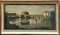 Roman Lanscape Painting, Italian School, Oil on Canvas, Framed 1