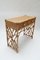 Rattan Desk or Vanity Table with Drawer & Chair Set, Italy, 1970s 10