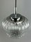 Mid-Century Space Age Ball Pendant Lamp in Bubble Glass & Chrome 8