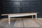 Vintage Rustic White Wooden Bench 12