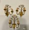 Italian Murano Glass Gold Gilded Sconces, Set of 3, Image 3