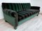 Italian Mid-Century Green Velvet 3-Seater Sofa, 1960s, Image 3