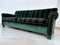 Italian Mid-Century Green Velvet 3-Seater Sofa, 1960s, Image 15