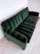 Italian Mid-Century Green Velvet 3-Seater Sofa, 1960s, Image 7