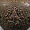 Antike indische Diwali Vase aus Bronze mit Ganesh und Lakshmi 8