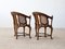 Caned Corner Chairs, Set of 2 3