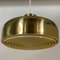 Danish Gold Hanging Lamp with Diffuser, 1970s, Image 8