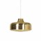 Danish Gold Hanging Lamp with Diffuser, 1970s, Image 1