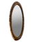 Specchio da parete ovale in vimini nello stile di Olaf Von Bohr, Italia, anni '60, Immagine 2