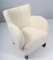 Danish Lambswool Cabinetmaker Lounge Chair, 1940s 2