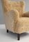 Danish Lambskin Lounge Chair, 1940s 4