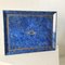 Large Vintage Blue Serving Tray, Italy 2