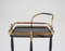 Mid-Century Scadinavian Bar Cart in Brass and Glass, Image 6