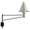 Drehbare Mid-Century Wandlampe von Luco 1