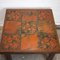 Danish Red Decorative Tile Topped Rosewood Table by Trioh, 1970s 11