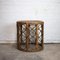 Mid-Century Bamboo Drum Side Table with Cane Top, 1960s, Image 1