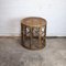 Mid-Century Bamboo Drum Side Table with Cane Top, 1960s, Image 5