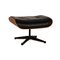 Leather Lounge Armchair with Footrest by Charles & Ray Eames for Vitra, Set of 2, Image 12