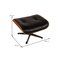 Leather Lounge Armchair with Footrest by Charles & Ray Eames for Vitra, Set of 2 3