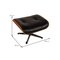 Leather Lounge Armchair with Footrest by Charles & Ray Eames for Vitra, Set of 2, Image 3