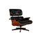 Leather Lounge Armchair with Footrest by Charles & Ray Eames for Vitra, Set of 2 8