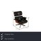Leather Lounge Armchair with Footrest by Charles & Ray Eames for Vitra, Set of 2 2