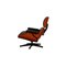 Leather Lounge Armchair with Footrest by Charles & Ray Eames for Vitra, Set of 2 11