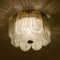 Art Deco Glass and Brass Ceiling Lamp by Doria Leuchten, 1960s 13