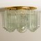 Lampada da soffitto Art Déco in vetro e ottone di Doria Leuchten, anni '60, Immagine 3