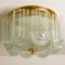 Art Deco Glass and Brass Ceiling Lamp by Doria Leuchten, 1960s 8