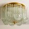 Lampada da soffitto Art Déco in vetro e ottone di Doria Leuchten, anni '60, Immagine 8