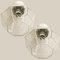 White Chrome and Clear Glass Flush Mount by Limburg, 1970 7