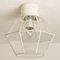 White Chrome and Clear Glass Flush Mount by Limburg, 1970 5