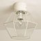 White Chrome and Clear Glass Flush Mount by Limburg, 1970, Image 5