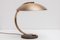 Lámpara de escritorio Bauhaus Art Déco de latón de Egon Hillebrand, Germany, Imagen 5
