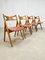 Chaises de Salle à Manger Sawbuck Mid-Century par Hans Wegner, Danemark, Set de 4 1