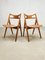 Mid-Century Danish Sawbuck Dining Chairs by Hans Wegner, Set of 4 3